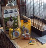 Vogelkooi, metaal, inclusief inrichting en toebehoren, zgan, Dieren en Toebehoren, Ophalen, Zo goed als nieuw, Metaal, Vogelkooi