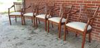 5 Bannink kersenhout eetkamer armstoelen, Huis en Inrichting, Stoelen, Ophalen, Bruin, Zo goed als nieuw, Eén