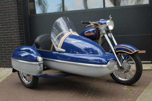 Jawa Senior Velorex 350 Zijspan Gespan GERESTAUREERD 2-Cilin, Motoren, Motoren | Oldtimers, Overig