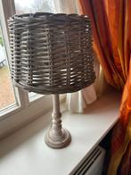 Twee rieten lampjes, Huis en Inrichting, Lampen | Vloerlampen, Ophalen, Gebruikt, Hout, Minder dan 100 cm