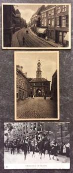 Leiden tram stadspoort maskerade Universiteit Studenten, Ophalen of Verzenden, Voor 1920, Ongelopen, Zuid-Holland