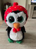 Ty Beanie Boos Pinguïn Freeze met rood mutsje, Ophalen of Verzenden, Gebruikt, Overige typen