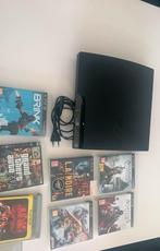 Ps3 met kabel en games, Ophalen, Met games, Zo goed als nieuw, Zonder controller