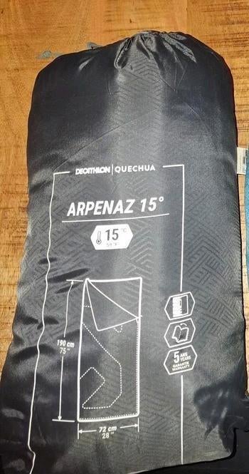 Zgan Quechua Arpenaz slaapzak - 190x72cm, Ophalen of Verzenden, Zo goed als nieuw