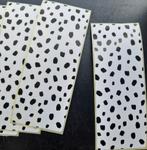 Sluitstickers cheeta print stickers dots wensetiketten stip, Verzenden, Nieuw, Meerdere stickers