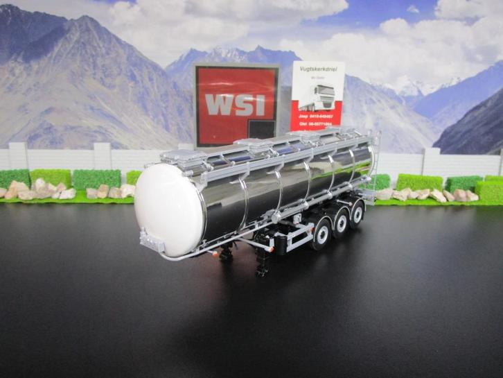 Wsi White Line 03-1006 , Tank Oplegger 3as., Hobby en Vrije tijd, Modelauto's | 1:50, Nieuw, Bus of Vrachtwagen, Wsi, Ophalen