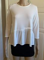 Peplum top Mango, Mango, Wit, Ophalen of Verzenden, Zo goed als nieuw