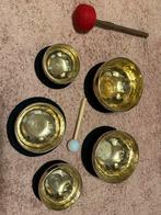 Set van 5 klankschalen met accessoires, Muziek en Instrumenten, Percussie, Ophalen of Verzenden, Zo goed als nieuw, Melodische percussie