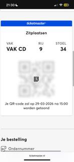1x kaartje K3 Ahoy - 12 april 2026 15:30, Tickets en Kaartjes, Eén persoon, April
