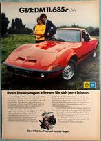 Advertentie Opel GT/J, Verzamelen, Verzenden, Zo goed als nieuw, Auto's