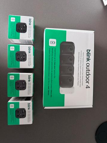 Blink Outdoor 4 +Batterij Pakket,4 Camera Systeem (395 euro) beschikbaar voor biedingen