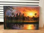 Schilderij Ankor Wat Cambodja, Ophalen, Zo goed als nieuw, Schilderij, Minder dan 50 cm