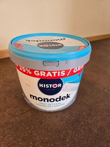 HISTOR Monodeck 12,5 liter  voldoende voor 125 m2 beschikbaar voor biedingen