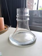 Vintage glazen design vaas, kelkvorm, olifantpoot, Ophalen of Verzenden