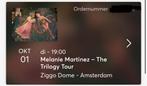Melanie Martinez Staanplaatsen Ziggo Dome 2 stuks, Tickets en Kaartjes, Concerten | Pop, Oktober, Twee personen