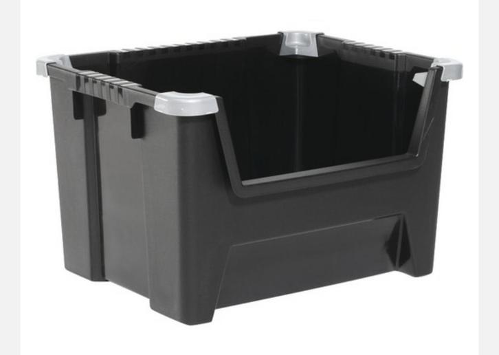 Stapelbak / Opbergbak/ Stapelbox - 45 Liter, 330 stuks!, Doe-het-zelf en Verbouw, Kratten en Dozen, Gebruikt, Overige typen, Minder dan 35 cm