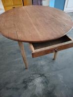 Ovale grenen antieke tafel, Huis en Inrichting, Tafels | Eettafels, Ophalen, Gebruikt, Vijf personen of meer, 100 tot 150 cm