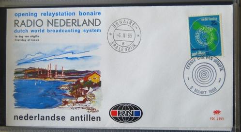 Ned. Antillen 1e dag envelop E53-E54-E56-E58, uit jaar 1969., Postzegels en Munten, Postzegels | Eerstedagenveloppen, Onbeschreven