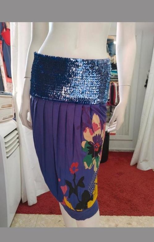 Nieuw! Silver Creek exclusieve rok-tuniek, XS paars bewerkt, Kleding | Dames, Rokken, Nieuw, Maat 34 (XS) of kleiner, Paars, Knielengte