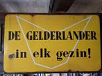 Emaillen emaille bord De Gelderlander, Ophalen of Verzenden, Gebruikt, Reclamebord