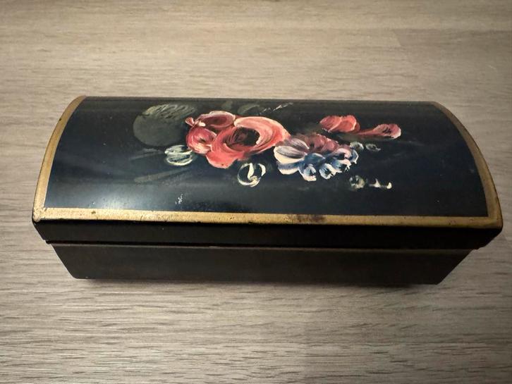 Vintage Sieradendoosje met Bloemmotief, Antiek en Kunst, Antiek | Woonaccessoires, Ophalen
