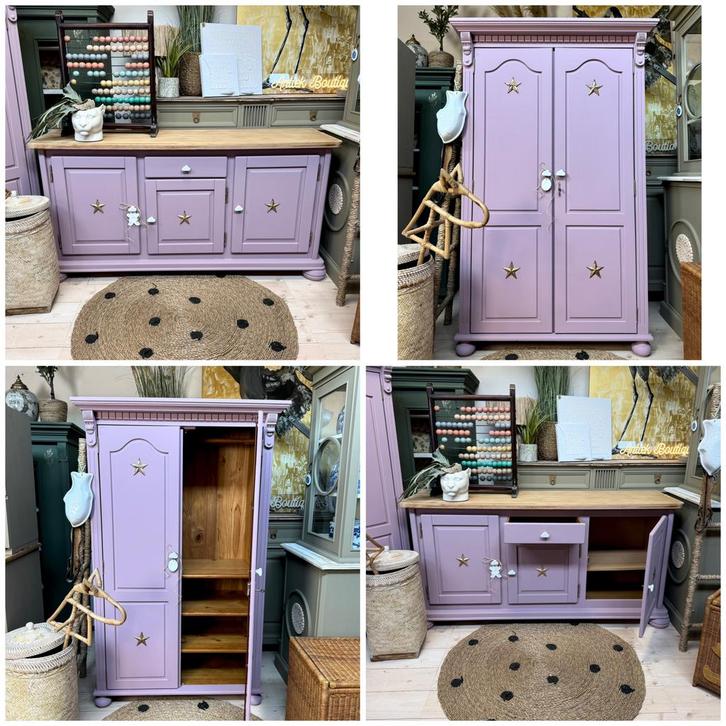 Roze vintage babykamer linnenkast meidenkast commode, Kinderen en Baby's, Kinderkamer | Commodes en Kasten, Zo goed als nieuw