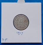 25 cent 1917 - Wilhelmina, Postzegels en Munten, Munten | Nederland, Verzenden, Zilver, 25 cent, Koningin Wilhelmina
