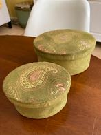 Oude stoffen doosjes, Antiek en Kunst, Curiosa en Brocante, Ophalen of Verzenden