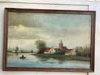 Oud schilderij op paneel van L Bruggeman, Antiek en Kunst, Kunst | Schilderijen | Klassiek, Ophalen of Verzenden