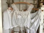 Antiek hemdje/lingerie/corsethemd/onderhemdje/tule/kant, Ophalen of Verzenden