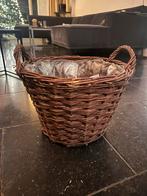 Charmante rieten kerstboom/plantenmand, Tuin en Terras, Bloempotten, Overige materialen, Gebruikt, Rond, Binnen