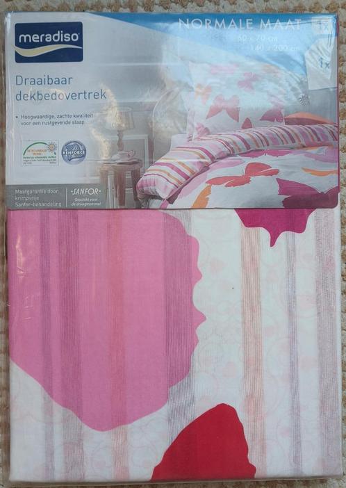 Nieuw draaibaar dekbedovertrek 140x200, Huis en Inrichting, Slaapkamer | Beddengoed, Nieuw, Dekbedovertrek, Eenpersoons, Overige kleuren