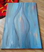 groot schildersdoek linnen jute met klein gaatje in hoek, Hobby en Vrije tijd, Schilderen, Ophalen, Zo goed als nieuw, Doek