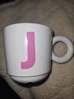 Mok met Letter J, Ophalen of Verzenden, Zo goed als nieuw