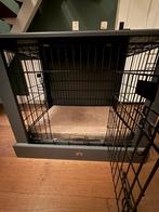 Hondenbench met houten ombouw, Dieren en Toebehoren, Hondenbenches, Ophalen, Gebruikt