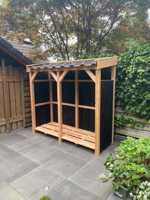 Douglas houthok | Houtopslag | haardhout opslag |zwart zijde, Tuin en Terras, Haardhout, Blokken, Overige houtsoorten, Minder dan 3 m³