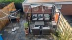 Mooie stevige tuinset, 7 deels. Inclusief kussens., Ophalen, Zo goed als nieuw