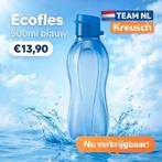 Tupperware Ecofles 500ml blauw - Nieuw!, Ophalen of Verzenden, Nieuw