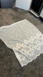 Gordijn witte h140 b135, Ophalen, Zo goed als nieuw, Rechthoek