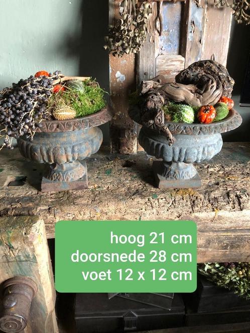 set gietijzeren jardinieres, Tuin en Terras, Tuinvazen, Gebruikt, Ophalen