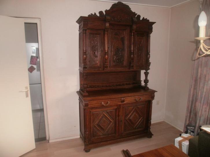 antiek wandmeubel in goede tot zeer goede staat 2 delig, Antiek en Kunst, Antiek | Meubels | Kasten, Ophalen