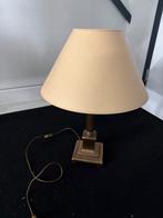 Tafellamp met beige kap, Ophalen, Gebruikt, Metaal, Minder dan 100 cm