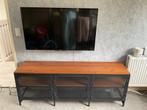TV-meubel Zwart ,15x36x54 cm ,Ikea FJÄLLBO. In goede staat, Ophalen, Metaal, 100 tot 150 cm, Past in elk Interieur
