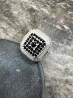 Prachtige Zilveren 925 Ring met Onyx, 20 of groter, Heer, Nieuw, Ophalen of Verzenden
