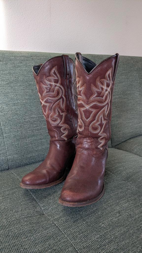 Tony Mora Western laarzen wijnrood maat 40, Kleding | Dames, Schoenen, Zo goed als nieuw, Hoge laarzen, Rood, Ophalen of Verzenden