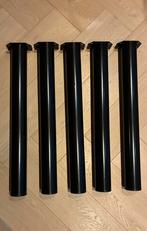 5x Duraline tafelpoot rond zwart, Ophalen, Tafelpoot, Gebruikt, 50 tot 100 cm