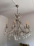 Mooie kroonluchter met kristallen, Huis en Inrichting, Lampen | Kroonluchters, Ophalen, Gebruikt, Glas