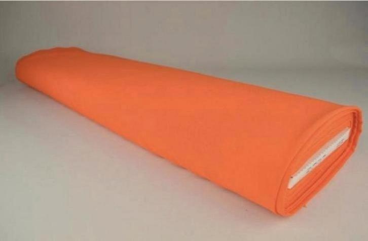 Brandwerende ORANJE stof, Hobby en Vrije tijd, Stoffen en Lappen, Zo goed als nieuw, 120 cm of meer, 200 cm of meer, Oranje, Ophalen of Verzenden