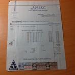 Halfweg ANJO  poppenfabriek factuur 1940 met zegels, Ophalen of Verzenden, Zo goed als nieuw, Overige typen