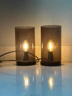 Nachtkastlampen, Huis en Inrichting, Lampen | Tafellampen, Ophalen of Verzenden, Zo goed als nieuw, Glas, Minder dan 50 cm